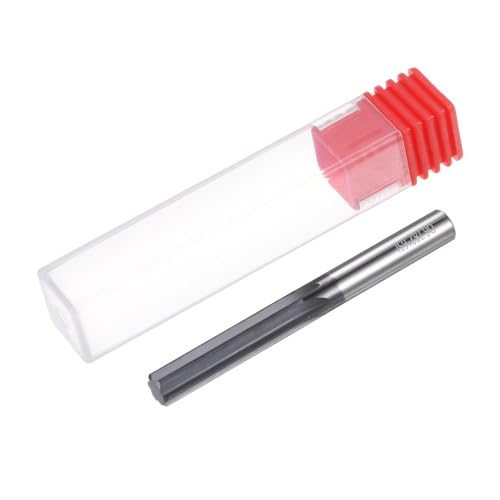 HARFINGTON Carbide Chucking Reamer 0.267"(6.78mm) Dia Straight Flute Straight Shank Machine Reamer Tool for Metal and Lathes CNC Machining Centers, Black - size: 0.267"