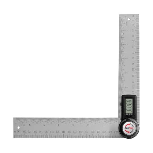 GemRed 82305 Digital Angle Finder Protractor Stainless Steel 7inch 200mm