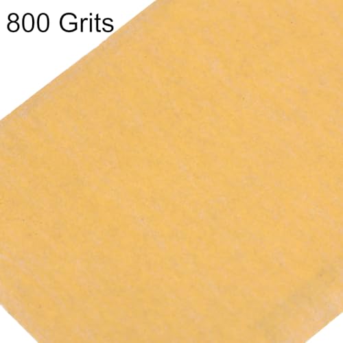 HARFINGTON 100pcs Micro Sander Paper 800 Grit 3.5x1.2 Inch Mini Sanding Sheets Strips Hook Loop Sandpapers for Wood Metal Small Projects Tight Spaces Polish Work