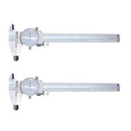 HFS 2Pc 0-6 Inch Dial Caliper, ±0.001 Inch Accuracy, 4-Way Measuring Tool - size: 0-6" Carbon Steel 2PCS
