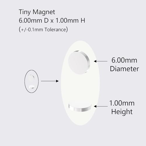 N52-6x1mm - 360 Pack, Small Round Mini Strong Thin Magnet, Used in Refrigerator Science and Technology Projects, Personalized Multi-Function, Multi-Purpose Small Magnets Strong Thin. - style: 6mm D x 1mm H