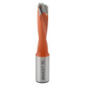 Carbide Tipped Brad Point Boring Bit 8mm Dia x 57.5mm Long - 10mm Shank, Left Hand Rotation for CNC Dowel Drilling - size: 8mm Dia x 57.5mm Long x 10mm Shank L