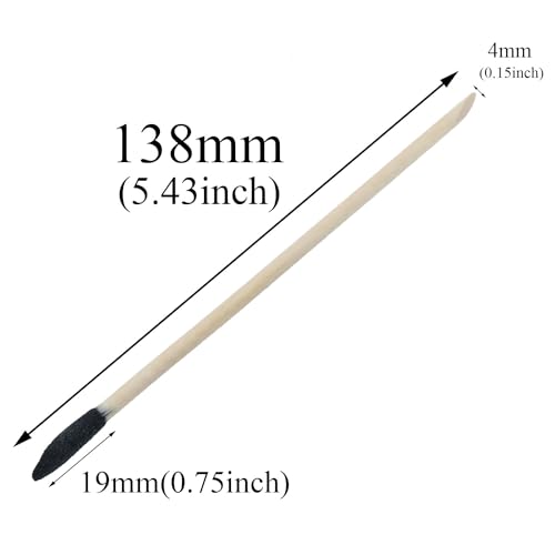 Sandpaper Stick Model Sanding Stick Craft Sanding Stick Fine Sandpaper Sanding Sticks for Wood Products Plastic Models (5.4 x 0.2 Inch) 50PCS