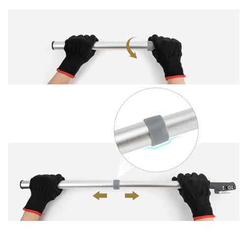 NEWISHTOOL Scalable Pole Long Handle Film Cutter, 42cm-67cm Long Distance - color: Single-blade-knife Set