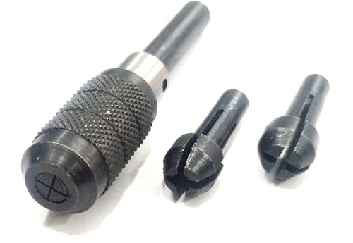 Buyohlic Set of 3 Pcs Pin Chuck Set-Capacity: 0"-1/32", 1/32"-1/16", 1/16"-3/32"-Small Drill Bits