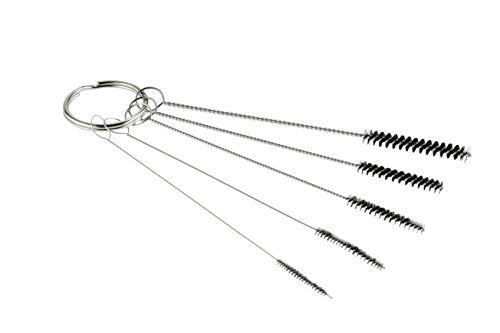 SE Brush Cleaning Sets Nlylon Bristles Varying Sizes for Versatile Tasks Spray and Paint Guns, Barrels, and Other Tools - style: TC01N