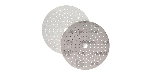 Mirka Iridium 6 Inch 600 Grit Premium Ceramic Blend Sanding Discs, 50 Pack - size: Grit 600