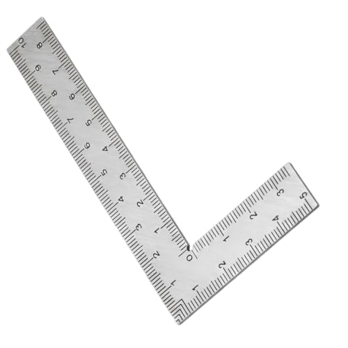 Stainless Steel L - Shaped Woodworking Ruler - Double - Sided Precision Scale