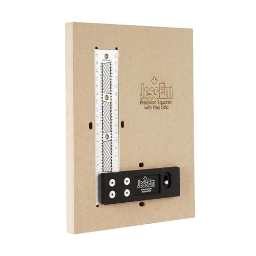 JESSEM 200mm Metric Stainless Steel Precision Square - Durable, Accurate, Premium Tool for Woodworking & Metalworking