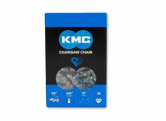 KMC 16 Inch Bar Chainsaw Chain, Semi Chisel Cutters, 55 Drive Links - size: 16" 55 Links / .050" Guage / 3/8" Pitch