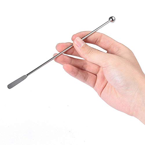5 pcs Stainless Steel Coffee Beverage Stir Sticks Cocktail Stirrers Drink Swizzle Stick 7.4" Swizzle Stick Picks Tools - color: Silver-5 Pieces