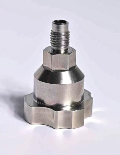 Paint System Spray Gun Cup Adapter(#114/#S12) for Select ANI, Sagola and SATA,Connects Numerous Paint Gun to KEHE Paint Spray System (10mm Male,1.0mm Thread) Stainless Steel - size: KEHE-114