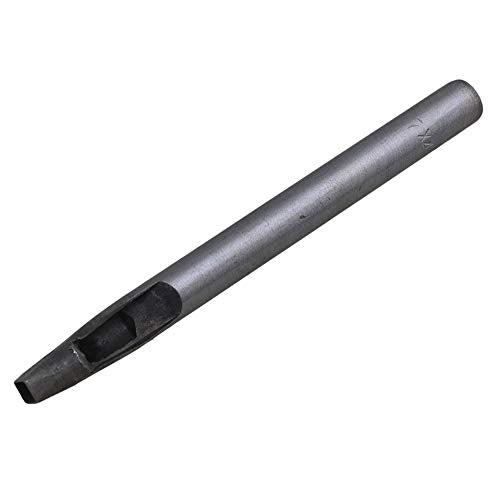 10cm Length Rectangle Pattern Leather Craft Hollow Hole Punch Cutting Tool Steel Pack of 6
