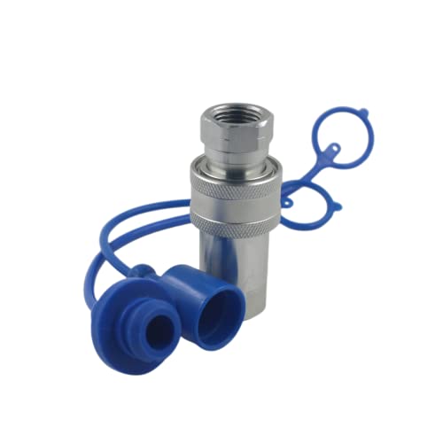3/8" NPT ISO 7241-A Hydraulic Quick Connect Couplers Set Tractor Hydraulic Quick Disconnect Coupler Hydraulic Coupling - size: 1Set-ISO7241-A 3/8" NPT