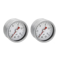 0-15 Psi Low Pessure Gauge 1.5" Dial Size, 1/8" NPT Thread, Stainless Steel Case & Copper Internals - for ATV Tires, Steam Boilers, Air Compressors, HVAC Systems, 2-Pack - size: 1-1/2" SS 1/8" NPT 0-15psi