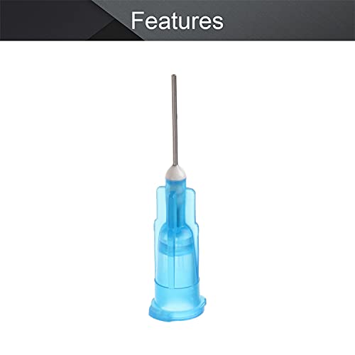 Utoolmart Industrial Dispensing Needle, Industrial Grade Blunt Needle, Stainless Steel Precision Applicator, 23G, Blue, 10pcs - size: Blue 23G
