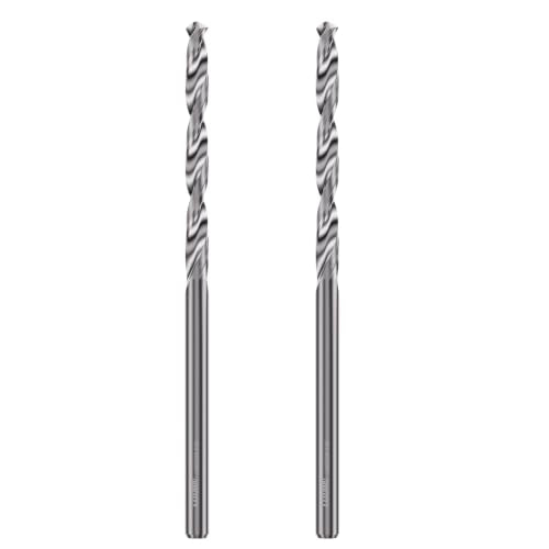 LU&MN Solid Carbide Jobber Drill Bit, 3/32" Dia, 2 Pcs - size: 3/32 in