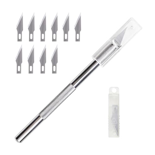 WA Portman Hobby Knife Set, 1pc Craft Precision Knife Set with 10 Blades