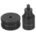 HARFINGTON Hydraulic Hole Punch Die 4.5x4.5mm Square Hole 40Cr Steel Electric Punching Kit for CH70 Electric Punching Machine, Black - size: 4.5x4.5mm