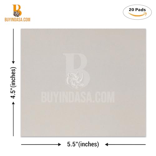 Indasa Rhynosoft Foam Sanding Pads - 4.5" x 5.5",Hook and Loop, 150 Grit, Plusline, Flexible, Tear-Resistant, Ideal for Automotive,Wood,& Finishing (Pack of 20 Pads) - size: 150-Grit 20 Pads Plusline