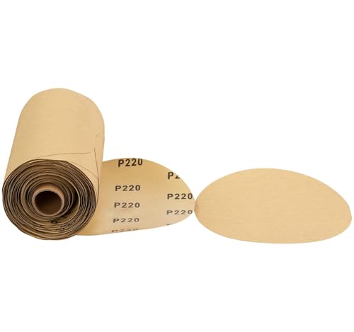 100 PCS 6 Inch PSA Sanding Discs 220 Grit Sticky-Back Sandpaper - style: 100 PCS 220Grit