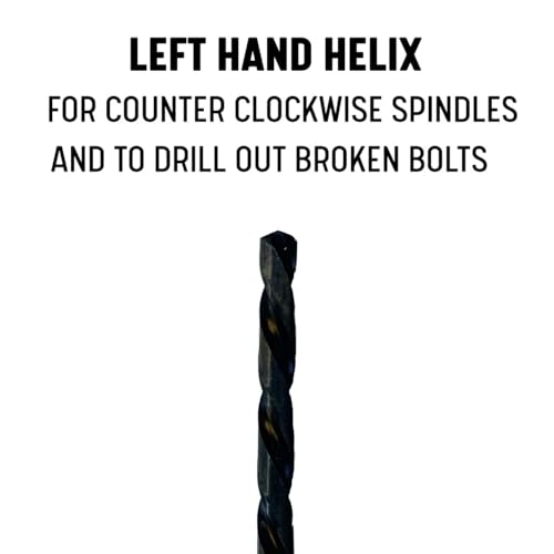 Drill America 1/32" High Speed Steel Left Hand Drill Bit (Pack of 12), DWDLH Series - size: 1/32"