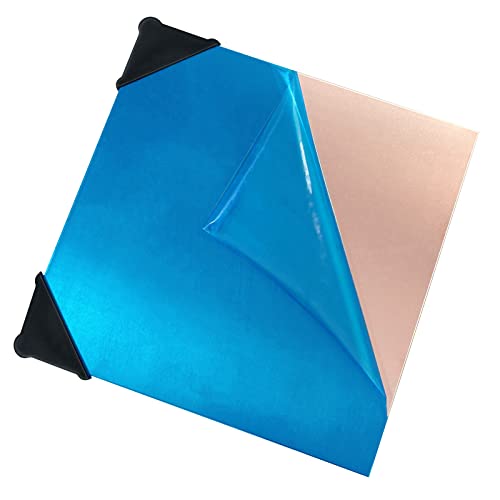 1 Pieces 99.9% Pure Copper Sheet, 8" x 8", 24 Gauge(0.5mm) Thickness, Film Attached Copper Plate, Great for JewelrPure Copper Sheety, Crafts, modelers - size: 8" x 8", 24 Gauge(0.5mm)