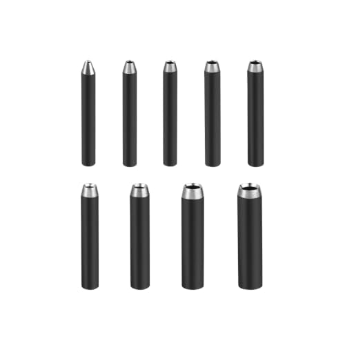 WUTA Leather Hole Punch Set, 9 PCS High Carbon Steel Circle Hole Punch Cutter, Precision Die-Casting Design for Leather, Rubber, Canvas, Cork (0.04"-0.2") - size: (1+1.5+2+2.5+3+3.5+4+4.5+5)mm 9pcs