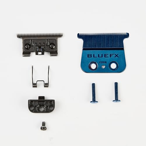 BaBylissPRO Replacement Blades, Standard and Fine-Tooth T-Blades for Outlining Hair Trimmers (FX787, FX799) and LoPROFX Trimmers (FX726, FX729) - style: Blue Titanium Standard-Tooth