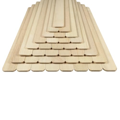 Kang&Chang 14 Inch Natural Wood Paint Stir Sticks, 40 Pack