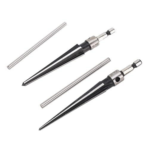 Hand Tapered Reamer, 6 Flute 45 Steel T Handle Tool