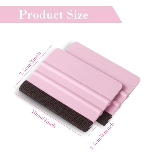 24 Pcs Squeegee for Vinyl Decal, Pink - color: Pink