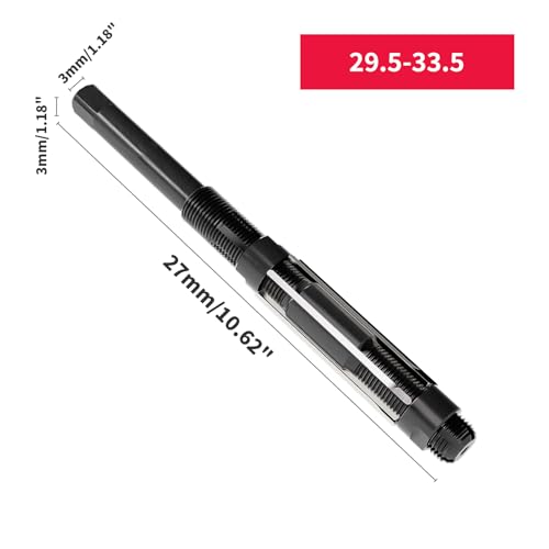 Adjustable Hand Reamer 29.5-33.5mm，Hardened HSS Grip Reaming Metric Reaming Drill Bit DRINYOUNG(29.5-33.5) - size: 29.5-33.5
