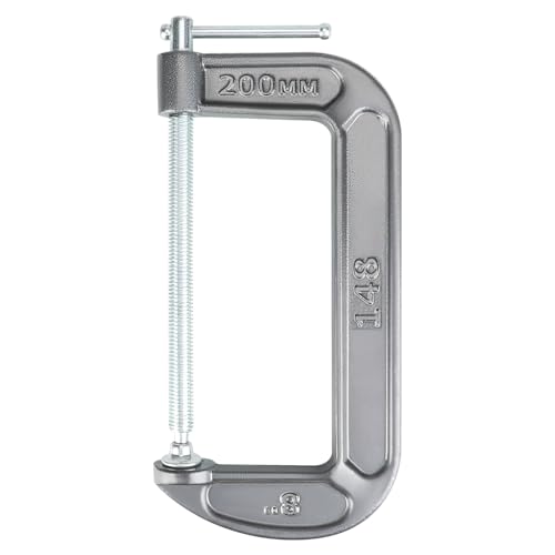 Olympia Tools C-Clamp (8" X 4") 38-148, Black (Pack of 6) - size: 8-Inch x 4-Inch (Pack of 6)