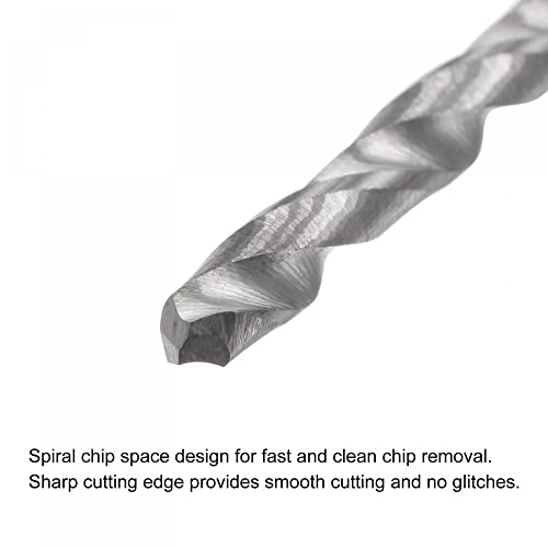uxcell Solid Carbide Drill Bits, 2.2mm C2/K20 Tungsten Carbide Jobber Drill Bits Straight Shank Drilling Tool for Stainless Steel Aluminum Iron Metal Plastic 2pcs - size: 2.2mm