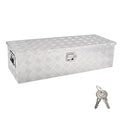 39" Aluminum Truck Tool Box with Side Handle, Silver(39"×13"×10") - color: Silver, size: 39"x13"x10"