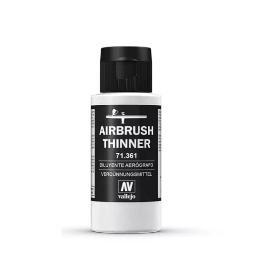 Vallejo - Airbrush Thinner for Acrylic Paints, 2.02 fl oz (60 ml) - size: 2.02 Fl Oz (Pack of 1)