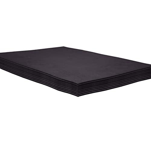 Black EVA Foam Sheets, 9 x 12 Inch, 2mm Thick Handicraft Foam Paper for Arts and Crafts, by ACTIVITYya - 10 Sheets - color: BLACK