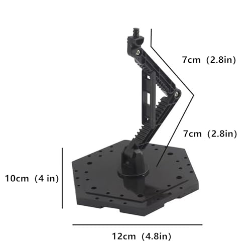 2-Piece Set Model Kit Display Stand and Runner Storage System with Action Base, Suitable for Model Stand and HG, MG and RG Model Character Display Stand ,Suitable for storing various tools，Black.