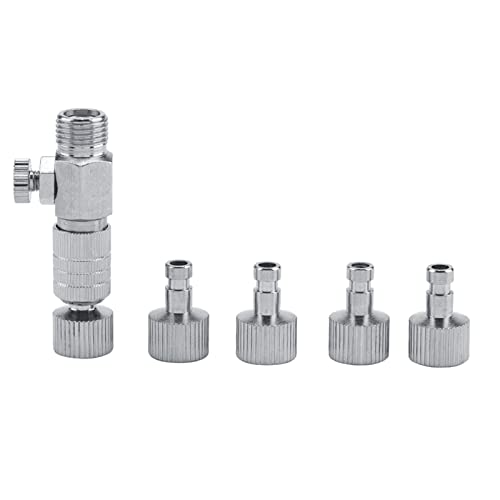 Airbrush Quick Disconnect Adapter Set, 1/8'' Fittings with 4 Male and Female Fittings, for Airbrush and Compressor