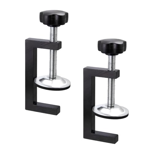 3 Inch C Clamp for Woodworking - 2 Pack Heavy Duty Steel Clamps, Compact Design for Precision Work, Secure Holding with Sliding Jaw for Crafting, Carpentry & Workshop Use
