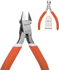 Model Nippers Ultra Thin Single Blade Gundam Nippers Sprue Cutter Hobby Nippers, Model Kit Nippers for Plastic Gunpla Model Building with Protective Cover Spring (Classic Orange) - size: Classic (Orange)