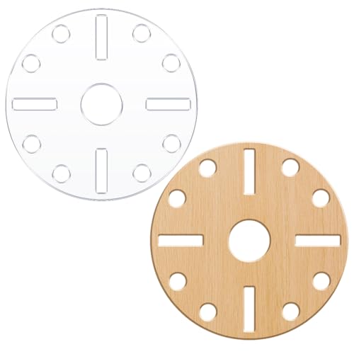 Round Clock Router Template Circle Acrylic Router Template with Clock Dials for Woodworking Drawing Inlay Templates Charcuterie Board Decorative Templates - style: Round Clock