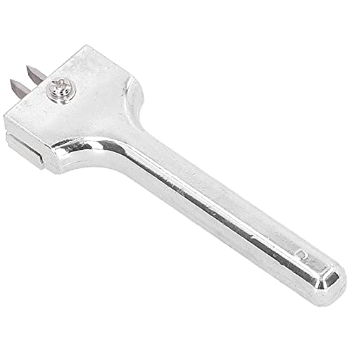 Adjustable Fork Puncher 2 Prong Leather Hole Punch Magnetic Button Installation Tool Tool(Silver)