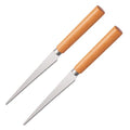 PACKOVE 2pcs Fettling Knife Wooden Handle Clay Carving Tool