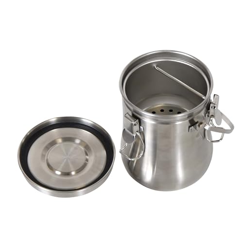 Newton Air-Tight Stainless Steel Brush Washer- Deluxe Leak-Proof Paintbrush Cleaning System for Artists & Painters