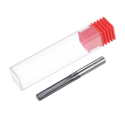 HARFINGTON Carbide Chucking Reamer 0.232"(5.9mm) Dia Straight Flute Straight Shank Machine Reamer Tool for Metal and Lathes CNC Machining Centers, Black - size: 0.232"