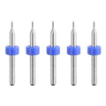 uxcell PCB Drill Bits 0.1mm Tungsten Carbide Rotary Tool Jewelry CNC Engraving Print Circuit Board Micro Drill Bits 1/8 Inch Shank 5 Pcs - color: Blue, size: 0.1mm