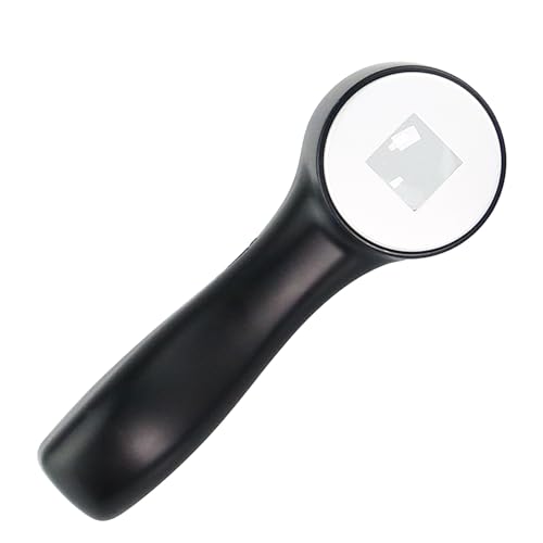 10X Optical Magnifying Glass with Light, Scale, Measure Scale for Jewelry - color: Rechargeble Optical Magnifier With Led