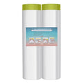 LLPT Pre-Taped Masking Film, 157.5" Unfolded x 66Ft, 0.31 Mil, 2 Pack - size: 157.5 Inch x 66 Ft